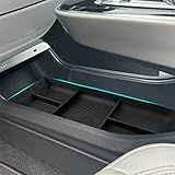 SHAOHAO for 2025 2026 Cadillac Lyriq Under Console Organizer for 2023 2024 2025 2026 Cadillac Lyriq Accessories (Tech, Luxury, Sport) Lower Organizer Tray Space Expand Storage Insert Box Easy Removal