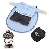 Funny Costumes Pet Suit, Cute and Adorable Pet Mail Carrier Costume Hoodie Coat for Birthdays Role Playing for Christmas Halloween(M)