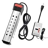 2000W Electric Portable Water Heater, Immersion Water Heater, Pool Heater and Bathtub Heater with Fast Heating for Buckets, Tubs & Outdoor Use