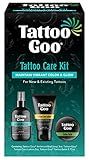 Tattoo Goo Aftercare Kit Includes Antimicrobial Soap, Balm, and Lotion, Tattoo Care for Color Enhancement + Quick Healing - Cruelty-Free, Petroleum-Free, Tattoo Artist Gifts (3 Piece Set)