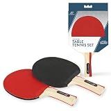 EastPoint Ping Pong Paddles, Outdoor Games, Pips Out Rubber, Black, 2 Pc