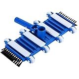 MAEAJDLT Pool Vacuum Head Pool Vacuum Head with Wheels 14" Heavy Duty Pool Vacuum Head with Side and Bottom Brushes Compatible with Standard Pool Poles and Hoses for Above Ground Pool Vacuum Heads