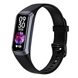 Fitness Tracker with Heart Rate/Blood Oxygen/Sleep Monitor, 20+ Sports Modes Smart Watches for Women/Men, Activity & Step Tracker Smart Watch for Android/iOS Phones (Black)