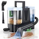 LABIGO Portable Carpet & Upholstery Cleaner, 18Kpa Carpet Cleaner Machine for Deep Stain Removal, Spot Cleaner for Pet Accidents, Area Rugs, Stairs, Car Seats & Couches, Includes Tools & Self-Cleaning