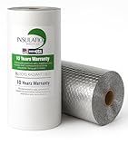 INSULATION MARKETPLACE - 48" x50ft Bubble Core Double Reflective Insulation roll, Thermal Shield, Duct, Garage, Wall, Attic, Pole Barn, Shed, Metal Building, RV Window Insulation, White / Foil