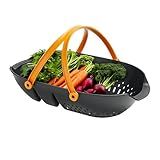 Fiskars Garden Harvest Basket - Container for Gardening and Harvesting with Tool Caddy - Harvesting Basket Doubles as a Colander for Vegetables and Fruits - Garden Accessories