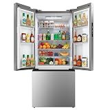 ICEVIVAL 18 Cu.Ft. French Door Refrigerator with Ice Maker, Refrigerator with Freezer Drawer, Frost-Free, UL Certified, French Door Fridge with 3 Smart Cooling Modes