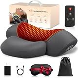3 in-1 Cordless Neck Massager Pillow with Heat, Vibration, Remote Control
