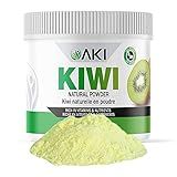 AKI Kiwi Powder (5.29oz/150g) Good In Nutrients & Vitamins - Ideal Light Green Food Coloring for Protein Smoothies, Juice, Glazing, Yogurt, Popsicles or Desserts - Gluten-Free & Vegan