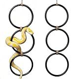 2Pack Snake Climbing Rings for Ball Python & Corn Snake,Reptile Enrichment Toys for Snake,Ball Python Tank Decor,Reptile Tank Accessories for Bearded Dragon,Chameleon,Iguana,Gecko,Lizard,Parrot