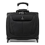Travelpro Maxlite 5 Softside Lightweight Rolling Underseat Tote Upright 2 Wheel Bag, Men and Women, 16-Inch — Black
