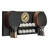 STIGA Ping Pong Storage Wall Rack | Holds Up to 10 Balls and 6 Paddles | Easy Mount for Any Flat Surface