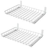 WALMANN Wall Shelves, 12 * 18 inch Wall-Mounted Storage Shelves for Garage, Closet, Laundry Room, Heavy Duty Wall Shelving, Holds Up to 60 lbs(Pack of 2, White)
