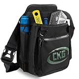 CKG Metal Detecting Finds Bag Waist Digger Pouch Tools Bag for Pinpointer, Detecting Pouch Portable Multifunctional for Metal Detector Accessories, Black