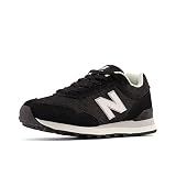 New Balance Women's 515 V3 Sneaker, Black/White/Aluminum Grey, 10
