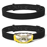 Lnngub 2 Pcs Headlamp Band Replacement,Elastic Headlamp Strap 27inch Adjustable Headlamps Band Holder Replacement for Most Head Lamp,Black