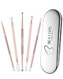 TAYTHI Blackhead Remover Tool, Pimple Popper Tool Kit, Blackhead Extractor Tool for Face, Extractor Tool for Comedone Zit Acne Whitehead Blemish, Stainless Steel Extraction Tools