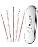 TAYTHI Blackhead Remover Tool, Pimple Popper Tool Kit, Blackhead Extractor Tool for Face, Extractor Tool for Comedone Zit Acne Whitehead Blemish, Stainless Steel Extraction Tools