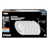 Feit Electric LED Recessed Light Retrofit Kit - 5/6 in Dimmable with Baffle Trim, 75W Equivalent, Adjustable White 2700K–5000K, 90+ CRI, for Living, Bathroom, Dining & Kitchen Room