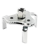 ESEWALAS Adjustable Carbon Steel Oil Filter Wrench, 2-1/2 in to 4.5 in, 3 Jaw Design, 2 Way Removal Tool Set