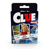 Hasbro Gaming Clue Card Game, 3-4 Player Strategy Game, Fun Summer Activities, Vacation Travel Essentials, Ages 8+