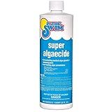 In The Swim Super Algaecide for Above Ground or Inground Swimming Pools – Low Odor, Non-Foaming Preventative for Yellow/Mustard Algae in Swimming Pools - 7.1% Chelated Copper – 1 Quart