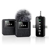 BAILIXIN 3-in-1 Mini Microphone for iPhone, Android, Camera - 328ft Long Range, 20H Battery Life, Wireless Microphones, Lapel Mic with AI Noise Reduction for Video Recording, YouTube, TikTok