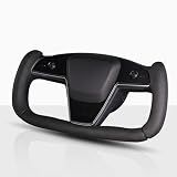 Steering Wheel Cover for Tesla Yoke Model S Model X 2021-Present, Black