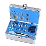 Goetland Certificated F1 Scale Calibration Weight Kit Set 25 pcs 1mg-1kg Stainless Steel High Precision for Balance Digital Scale Lab Education