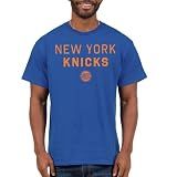 Junk Food NBA - New York Knicks - Core Stacked - Officially Licensed Adult Short Sleeve Fan Tee for Men and Women