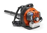 Husqvarna 150BT Gas Leaf Blower, 51-cc 2.16-HP 2-Cycle Backpack Leaf Blower, 765-CFM, 270-MPH, 22-N Powerful Clearing Performance and Ergonomic Harness System, Gifts for Men, 970466901