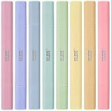 BLIEVE Bible Highlighters No Bleed Through, Pastel Colors, Dual Tip, 8 Pack