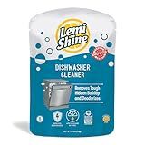 Lemi Shine Natural Dishwasher Cleaner - Hard Water Citric Acid Cleaning Powder - Lemon Scented Eco-Friendly Dishwasher Cleaner & Deodorizer - 1.76 oz