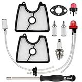 Hettluo 581798001 Fuel Line Kit Air Filter Kit Adjustment Tool for Husqvarna 125B 125BX 125BVX Leaf Blower