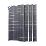 Callsun 400W Solar Panel, 4 Pcs 12V 100 Watt Solar Panel, Over-Power Design, High Efficiency Monocrystalline PV Modules,Ideal for RV, Trailer, Marine, Rooftop, Home, Farm, Off-Grid System (4PCS 100W)