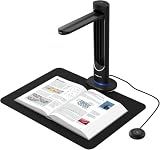 VIISAN K48 Book Scanner & Document Camera, 48MP A3 Overhead Scanner with 600 DPI, OCR, Auto Page Flattening, Laser Positioning, 4K USB Camera for Books, Documents, Teaching and Archiving, Windows/Mac