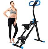 Stair Stepper for Home,Vertical Climber Workout Machine,Stair Stepper with Handlebar for Full-Body Exercise Stair Stepper with Stable Frame Adjustable Handlebar (Blue)
