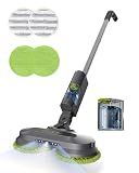 eous Cordless Electric Mop, Electric Spin Mop with Detachable Water Tank