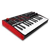 Akai Professional MPK Mini MK3 - 25 Key USB MIDI Keyboard Controller With 8 Backlit Drum Pads, 8 Knobs, Music Production Software and Native Instruments Sound Package (NKS Integration)