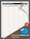 Inventory Check Out Sheets: Equipment Sign Out Logbook for Small Business | Track Assets Checked Out & Returned | 100 Double-Sided Pages