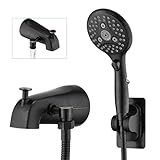 PROOX All Metal Bathtub Faucet with Sprayer Oil Rubbed Bronze,6 Settings Hand held Shower with ON/Off Pause Switch, Bathtub Faucet with Sprayer
