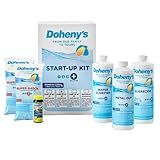Doheny's Ultimate Pool Opening Start-Up Kit | Includes Metal Out, Algae Control, Clarifier & Super Shock | Prevents Stains, Rust & Scale | Free 10-Pack Test Strips | Pro-Grade Pool Chemicals