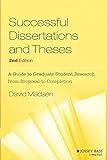 Successful Dissertations and Theses: A Guide to Graduate Student Research from Proposal to Completion