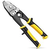 Leriton Sheet Metal Hand Notcher Sheet Metal V Notcher Tools Cuts 30 Degree V Notch Ductwork Notching Tool Tubing HVAC Tool for Ductwork Vinyl Siding and Seam Roofing