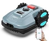 Smart App-Controlled Robotic Lawn Mower – IPX5 Waterproof, Auto-Charging, Adjustable Cutting Height, Climbs 25° Slopes – Covers Lawns up to 4300 sq.ft