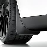 REEVAA 2025 Tesla New Model Y Juniper Accessories - Mud Flaps [Protect Paint, No Drilling Required] All-Weather Mud Guard Body Kits for Model Y Juniper 2025-2026, Black (Set of 4)
