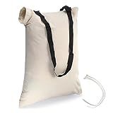 OwnMy Universal Leaf Vacuum Blower Bag Replacement Bottom Debris Dump Bag with 3 Fasten Ties, Adjustable Fallen Leaves Collection Zipper Replacement Bag for Leaf Blower Mulcher Vacuum Leaf Storage Bag
