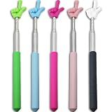 Trsewmi 5PCS Pointer Stick For Classroom – Multipurpose Teacher Pointer Stick, Extendable Classroom Pointer And Finger Pointer Stick, Engaging Colors – Classroom Essentials For Effective Presentations