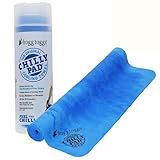 FROGG TOGGS Chilly Pad, Instant Cooling Towel, long lasting, reusable, Sports and Outdoors Neck Towel 33x13, Sky Blue