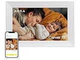 Aura Digital HD Picture Frame, Best Frame for Gifting, (10" - Carver Cool White)